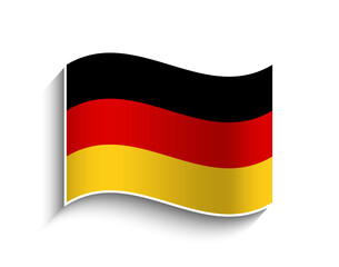 Vector Germany waving Flag Icon