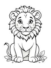 Lion for Coloring
