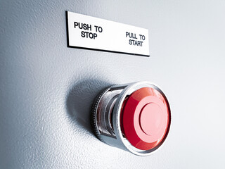 start stop red push button with accidental protection 
