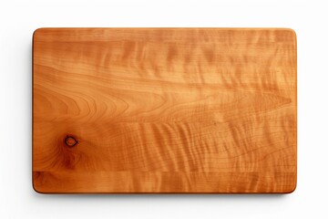 New wooden cutting board on white background, cutting board, wooden cutting board, cutting board closeup