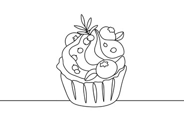 Berry. Muffin. One line