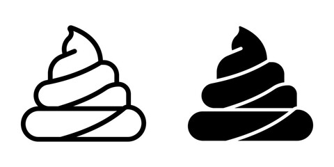 Poop icon. symbol for mobile concept and web design. vector illustration - obrazy, fototapety, plakaty