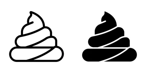 Poster Poop icon. symbol for mobile concept and web design. vector illustration © Uswa KDT
