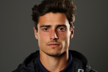 Obraz premium man resume or passport photo