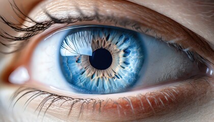 Perfect blue eye macro in a sterile environment and perfect vision in high resolution. The vision...