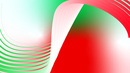 red white green flag colour gradient background abstract wavy tech lines  © Pankaj