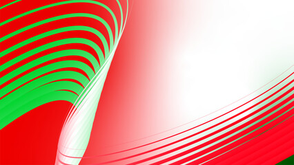 red white green flag colour gradient background abstract wavy tech lines  © Pankaj