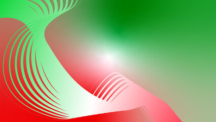 red white green flag colour gradient background abstract wavy tech lines  © Pankaj