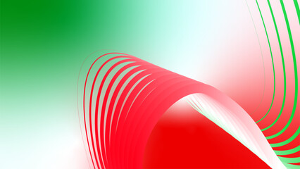 red white green flag colour gradient background abstract wavy tech lines  © Pankaj