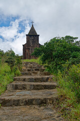 The Church of Mount Bokor at the Bokor National Park in Kampot, Cambodia