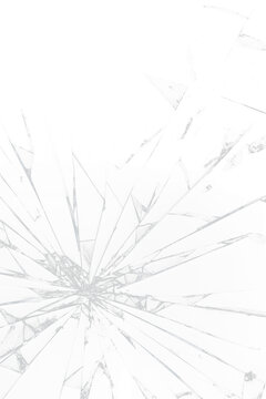 Fractured Cracked shattered glass texture - Transparent PNG file