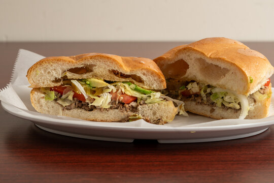 Mexican torta sandwich