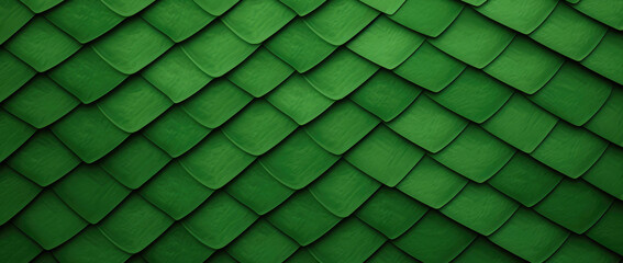 Close up of green dragon scales background. Abstract pattern of snake skin. Macro reptile scale - obrazy, fototapety, plakaty
