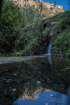 Waterfall next to the village of Blera, near Rome.