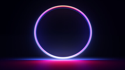 3D Rendered Neon Glow Abstract Backgrounds: Magenta Tones, Dynamic Ribbons, Virtual Clouds & Glowing Geometric Shapes in Dark Settings for Futuristic, Energy-Themed Wallpapers - generativ ai