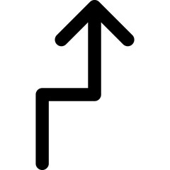 Up Zigzag Icon.
