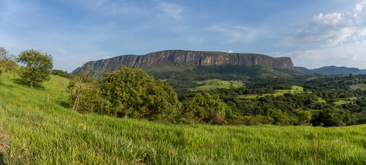 Fototapeta na wymiar Serra da Canastra, Brazilian state park, famous for adventure tourism