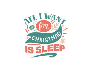 Funny merry christmas and holidays hand drawn lettering vector t-shirts  design
