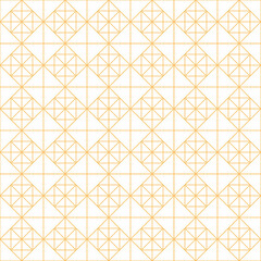 Seamless abstract yellow and white background with squares. Ethnic pattern with decorative elements for fabric background surface design packaging Vector illustration