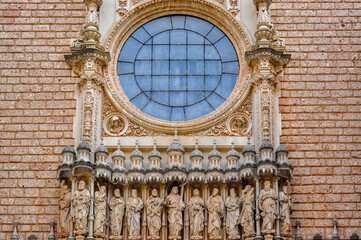 Montserrat monastery in mountains outside Barcelona, Spain