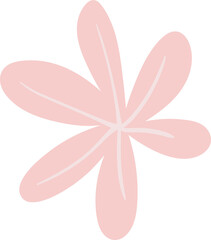 Pink flower. Illustration