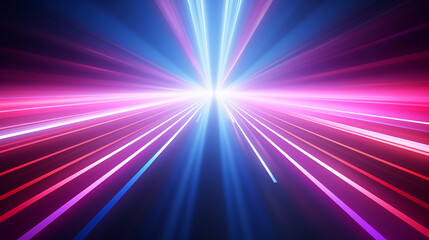 3D Rendered Neon Glow Abstract Backgrounds: Magenta Tones, Dynamic Ribbons, Virtual Clouds & Glowing Geometric Shapes in Dark Settings for Futuristic, Energy-Themed Wallpapers - generativ ai 