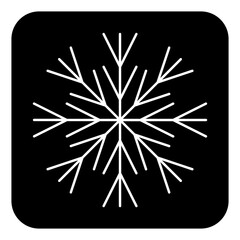 winter glyph icon