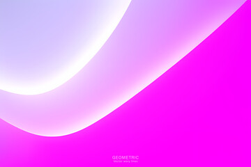 White Pink Background, Abstract geometric background with liquid shapes. Vector illustration.