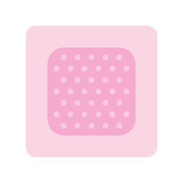 contraceptive patch isolated