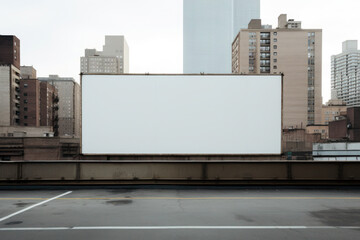 Obraz premium billboard banner in the city with empty space to fill, mock-up