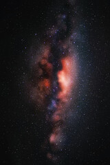 Milky Way, stars and nebula. Night starry sky. Space vector background