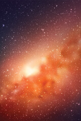 Fototapeta na wymiar Milky Way, stars and nebula. Night starry sky. Space vector background