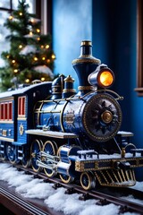 Fototapeta premium polar express train. christmas decoration
