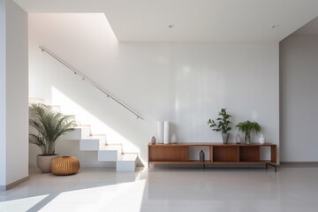 Modern living room huge interior design with photoframe