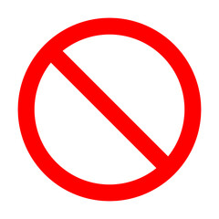 Verboten Schild in rot Vektor Symbol