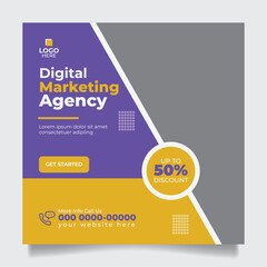 Digital Marketing Social Media Ad Modern Template
