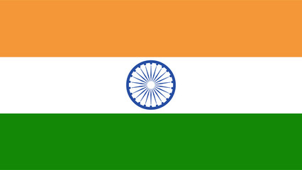Flag of the Republic of India. Republic day. - obrazy, fototapety, plakaty
