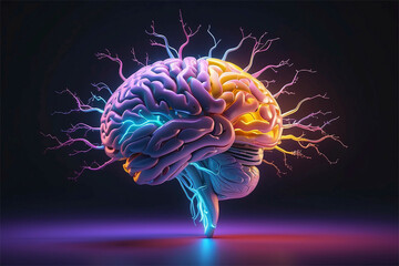 La magnificenza del cervello umano - obrazy, fototapety, plakaty