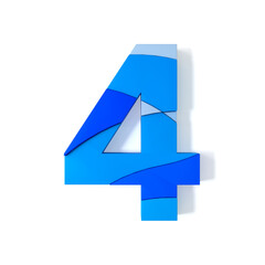 Multicolored Extruded Alphabet 