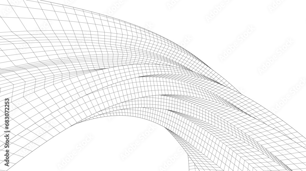 Canvas Prints abstract architecture vector 3d illustration