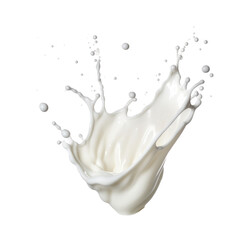 milk splash isolated