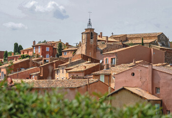 Roussillon town, Vaucluse department, Provence region in France
