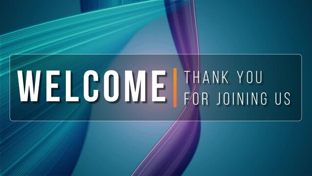 Welcome, thank you for joining us, seamless motion background 4k