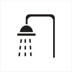 shower vector icon line template