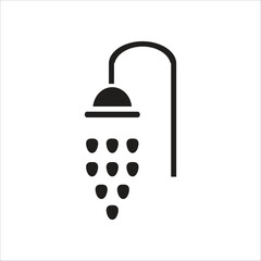 shower vector icon line template
