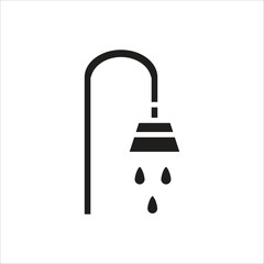 shower vector icon line template