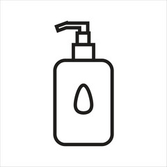 shampoo vector icon line template
