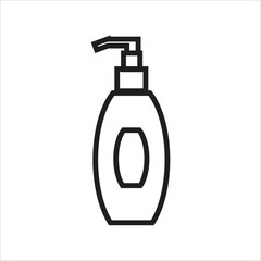 shampoo vector icon line template