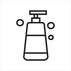 shampoo vector icon line template