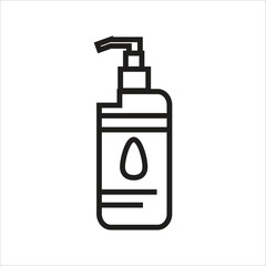 shampoo vector icon line template